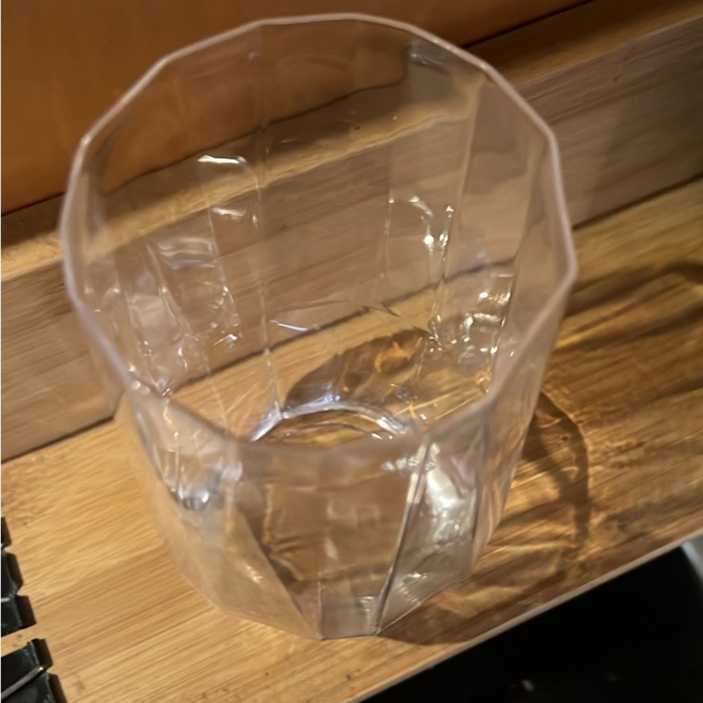 Set of eight Crate & Barrel water/drinking glasses.